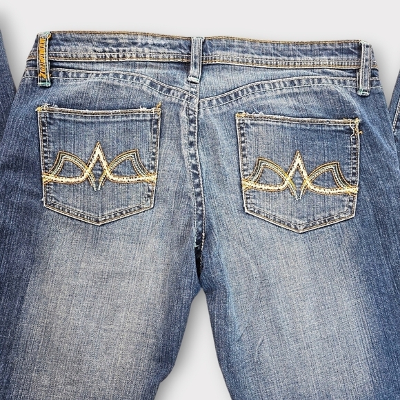 Vintage Y2k Buffalo David Bitton Embroidered Bootcut Scandal Jeans - Picture 9 of 14